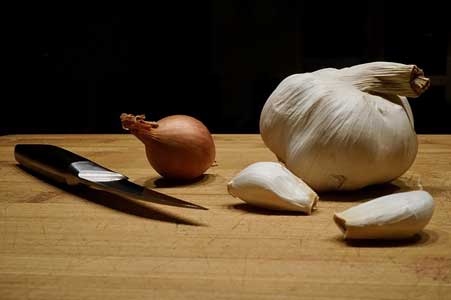 garlic onion food test